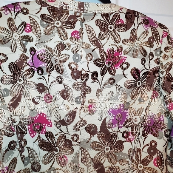 Lafayette 148 Women’s Sz 8 Floral brocade Blazer Jacket - Picture 9 of 13
